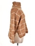 Ecowish Plaid Brown Turtleneck Sweater Size XL - photo 4