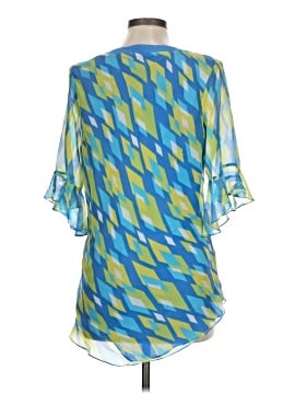 Bob Mackie 3/4 Sleeve Silk Top (view 2)