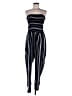 Full Circle Trends With Love Stripes Black Jumpsuit Size 2X - photo 1