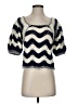 Ulla Johnson Chevron-herringbone Blue Pullover Sweater Size S - photo 1