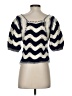 Ulla Johnson Chevron-herringbone Blue Pullover Sweater Size S - photo 2