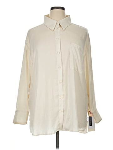 Open Edit Long Sleeve Button-Down Shirt (view 1)