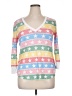 Wildfox Stars Pink 3/4 Sleeve T-Shirt Size XL - photo 1