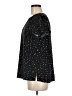 Hilary Radley 100% Polyester Stars Black Short Sleeve Blouse Size M - photo 5