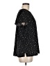 Hilary Radley 100% Polyester Stars Black Short Sleeve Blouse Size M - photo 4