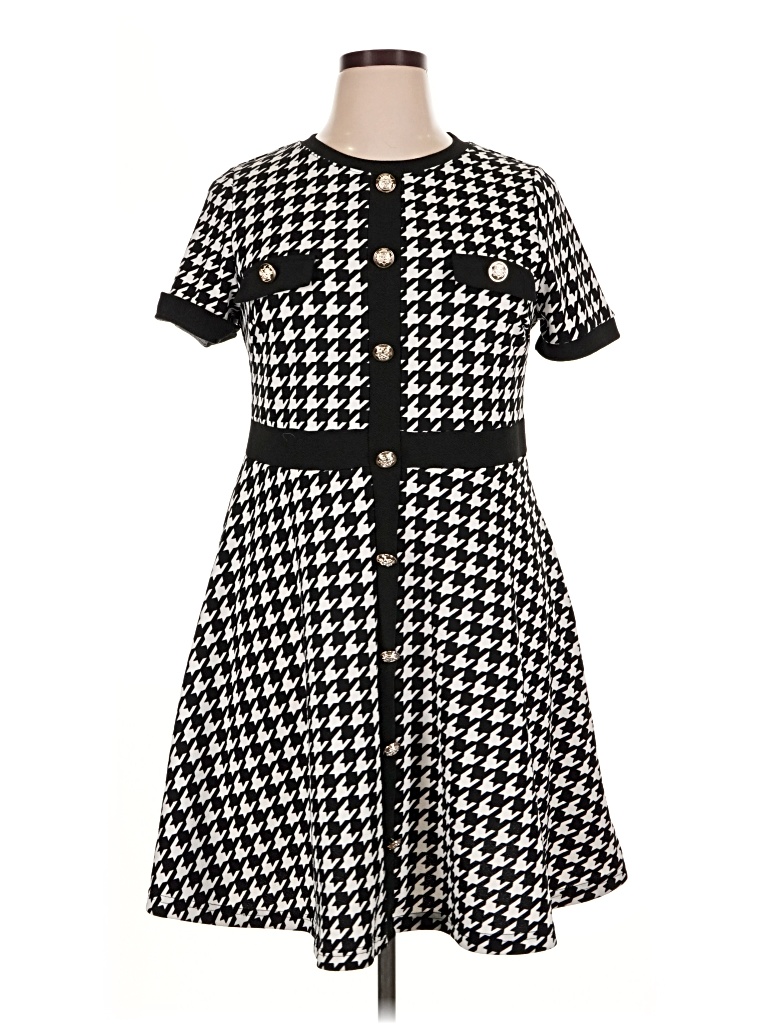Pre-owned Shein Curve Casual Dress In Black