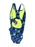 Speedo Graphic Blue One Piece Swimsuit Size 6 - photo 2