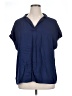 Gap Blue Short Sleeve Blouse Size XL - photo 1