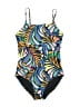 Old Navy Print Blue One Piece Swimsuit Size 14 - 16 - photo 1