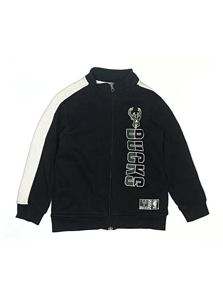 Pre-owned Nba Kids' Zip Up Hoodie In Black