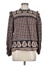 Mine Brown Long Sleeve Blouse Size M - photo 1