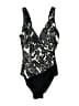 Longitude Paisley Black One Piece Swimsuit Size 12 - photo 1