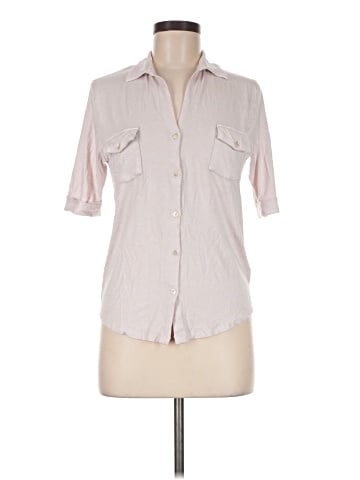 Majestic Filatures 3/4 Sleeve Button-Down Shirt (view 1)