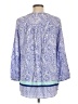St. John's Bay 100% Rayon Paisley Blue 3/4 Sleeve Blouse Size L - photo 2