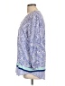St. John's Bay 100% Rayon Paisley Blue 3/4 Sleeve Blouse Size L - photo 5