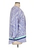 St. John's Bay 100% Rayon Paisley Blue 3/4 Sleeve Blouse Size L - photo 4