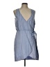 TCEC 100% Polyester Stripes Blue Casual Dress Size L - photo 1