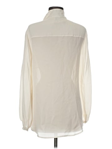 Haute Hippie Long Sleeve Silk Top (view 1)