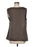 Violet & Claire 100% Polyester Brown Sleeveless Blouse Size M - photo 2