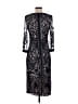 JS Collections 100% Polyester Graphic Black Cocktail Dress Size 2 - photo 2