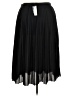 J.Crew 100% Polyester Solid Black Casual Skirt Size 18 - photo 2