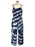Cbrand 100% Rayon Tie-dye Blue Jumpsuit Size XXL - photo 2