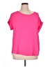 Pleione 100% Polyester Pink Short Sleeve Blouse Size XL - photo 1