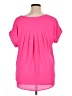 Pleione 100% Polyester Pink Short Sleeve Blouse Size XL - photo 2
