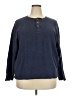 Covington 100% Cotton Blue Long Sleeve Henley Size XXL - photo 1