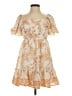 Blu Pepper Paisley Tan Cocktail Dress Size S - photo 1