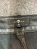 7 For All Mankind 100% Polyurethane Metallic Black Shorts Size M - photo 3