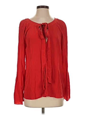 Chelsea And Walker Long Sleeve Silk Top (view 1)