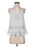 Floreat Silver Sleeveless Blouse Size 4 - photo 1