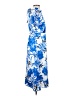 Julia Jordan 100% Polyester Print Blue Casual Dress Size 2 - photo 4