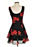 Hampton Nites Floral Black Cocktail Dress Size 4 - photo 2