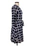 Leota Argyle Blue Casual Dress Size S - photo 4