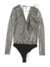BCBGeneration Metallic Silver Bodysuit Size S - photo 2