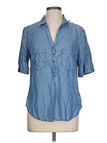 Love Tree 3/4 Sleeve Button-Down Shirt (view 1)