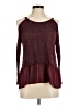 Living Doll Burgundy Long Sleeve Top Size M - photo 1