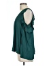 Lush 100% Polyester Teal 3/4 Sleeve Blouse Size L - photo 5