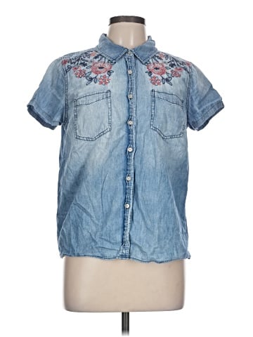 Vintage America Blues Short Sleeve Button-Down Shirt (view 1)