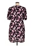 Connected Apparel Floral Black Casual Dress Size 16 - photo 2