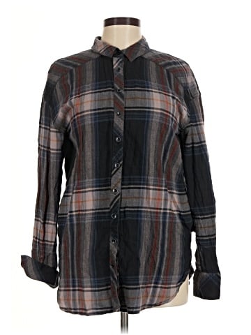 Free People Long Sleeve Button-Down Shirt (view 1)