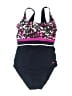 Swimsuits for all Floral Black One Piece Swimsuit Size 14 - photo 1
