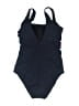 Swimsuits for all Floral Black One Piece Swimsuit Size 14 - photo 2