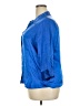 L'Agence Solid Blue 3/4 Sleeve Button-Down Shirt Size XXL (5) - photo 5