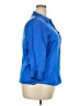 L'Agence Solid Blue 3/4 Sleeve Button-Down Shirt Size XXL (5) - photo 4
