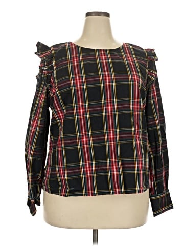 J.Crew Factory Store Long Sleeve Blouse (view 1)