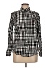 Old Navy 100% Cotton Checkered-gingham Black Long Sleeve Button-Down Shirt Size M - photo 1