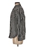 Old Navy 100% Cotton Checkered-gingham Black Long Sleeve Button-Down Shirt Size M - photo 5